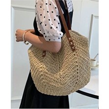 Hasır Çanta Kağıt Ip Çanta Plaj Çantası Lale Çanta File Çanta
