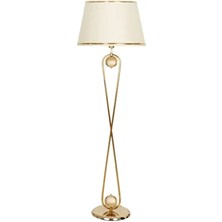 Forever Gold Kaplama Metal Lambader, Modern Dekoratif Metal Oturma Odası Çalışma Odası Zemin Lambası