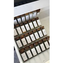 12'li Akasya Kapaklı Cam Baharatlık Akasya Kavanoz Serpme Başlıklı Kare Baharatlık 16 Adet Etiket