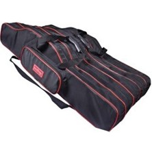 Modibags 120 cm 5 Göz Olta Kamış Çantası Siyah Renk Makinayı Sökmeden 10 Olta Taşıma Kapasitesi