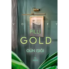 Pilli Gold Gün Işığı Kuğu Aplik Ayna Üstü Aydınlatma Duvar Tablo Aydınlatma Dekorasyon