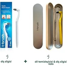 Diş Silgisi ve Metal Kabı ile Çevre Dostu Alaşım Çelikten Hafif Ağız Bakım Ürünü