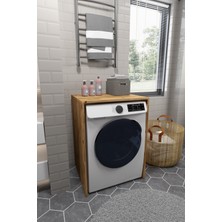 Çamaşır Makinesi Dolabı Kurutma Makinesi Uyumlu Kapaksız Dolap 91.8 x 67.3 x 60 cm