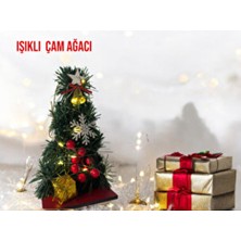 Dekoratif Işıklı Masa Üstü Yılbaşı Ağacı