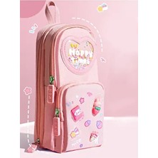 Kawai Kore Tarzi Kalem Çanta(Kalemlik)3 Bölme 6 Hücre