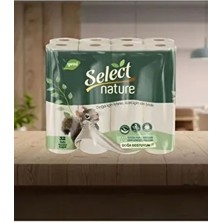 Select Nature Doğal ve Organik Kahverengi Tuvalet Kağıdı 32 Rulo 2 Katlı