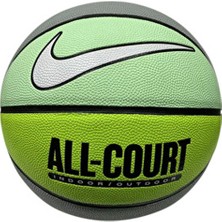 Nike Everyday All Court 8p Deflated 7 Numara Yeşil Basketbol Topu Dayanıklı Malzeme ile N.100.4369.332.07