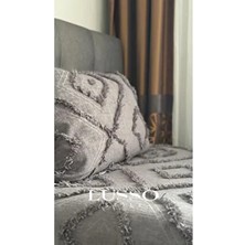 Iskandinav Tek Kişilik Püsküllü Yatak Örtüsü 180 x 250 Tek Yastık Single