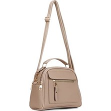 Kadın Üç Bölmeli Çapraz Askılı El ve Omuz Çantası