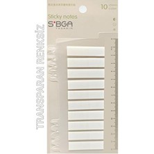 Şeffaf Beyaz Renksiz Transparan Postit Post-It Post It. Kitap Ayracı Ayraç Postit Sticker 200 Yaprak