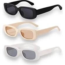 GlimmerGroove Unısex 3’lü Set Düz Desenli Güneş Gözlüğü Bebekler İçin Koruyucu