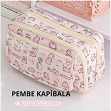 Mavigök Yeni Kızlar Kalem Kutusu Kapibala ve Loopy(Oyuncak Bebek+5 Det Stickers+2 Klip)