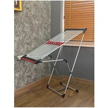 Çamaşır Kurutmalık Askısı Luna Yandan Açılır Özel Pp Kaplama Borulu Alüminyum Çitalı Çamaşırlık