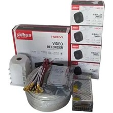 Dahua 2 Mp Ahd Kamera Seti 4 Lü Tüm Sistem Halinde Güvenlik Çözümü ile Kolay Kurulum