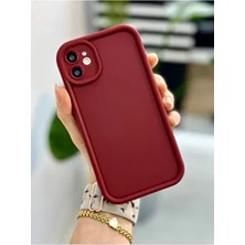 Iphone 11 Uyumlu ( 12 Görünümlü Köşeli ) Darbe Önleyici Mat Lansman Silikon Kılıf