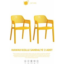 Hawaii Kollu Bahçe Sandalyesi 2li Set