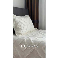 Iskandinav Tek Kişilik Püsküllü Yatak Örtüsü 180 x 250 Tek Yastık Single