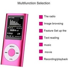 Mp3 Çalar Ses Kayıt Fm Radyo Sd Kart Girişli Mp4 Player 1.8 Inç Renkli Ekran