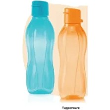 Eco Kolay Kapak Şişe 500 ml Turuncu ve Mavi Renkli 2li Set Suluk Matara