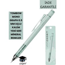 Tombow Mineral Mono Graph 0.5 mm Uçlu Kalem Yeşil Renkli Pastel Mineral 2025 Özel Seri