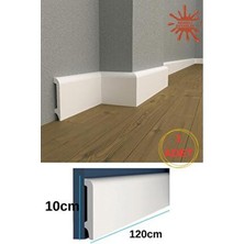 Icon Süpürgelik Suya Neme Dayanıklı 10CMX120CM Pvc Parke Seramik Salon Mutfak Süpürgeliği