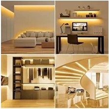 Şerit LED 5 Metre Günışığı Tak Çalıştır Adaptör Dahil | Tezgah, Dolap, Mutfak Aydınlatma