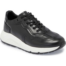 Tergan  Siyah Hakiki Deri Erkek Sneaker - E24S1AY56975-A43