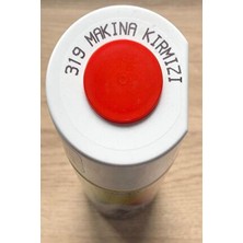 Makina Kırmızı 319 Alüminyum-Ahşap-Plastik-Demir-Metal-Sprey Boyama 400 ml Makine Kırmızı