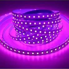 120 Ledli Mor Işık Şerit LED 5 Metre 60 Watt Mor 12 Volt