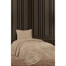 Iskandinav Arlina Geo Modern Tek Kişilik Çok Amaçlı Örtü Yatak Örtüsü