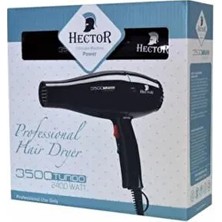 Hector Hectör 3500 Turbo Fön Makinası 2400 Watt Profesyonel Kullanım İçin İki Kademe Isı Ayarı