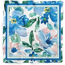 Mavi Esinti Desen Bandana/fular