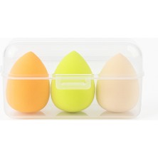 3'lü Sarı Standlı Makyaj Süngeri Seti