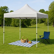 3x3 Katlanır Gazebo Çadır Açık Gri – Kamelya, Gölgelik, Çadır, Çardak, Gazebo