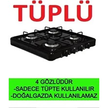 4 Lü Set Üstü Lpg Tüplü Ocak 4 Gözlü Tüplü Ocak Tezgah Set Üstü Ocak