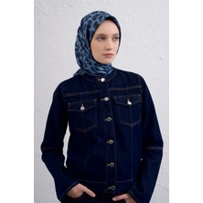Armine Klasik Desenli Saf Ipek Twill Eşarp 9425D 33