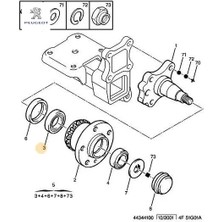 Arka Porya Iç Rulmani 1400 Boxer Peugeot    Peugeot, Cıtroen, Fıat 3730.20