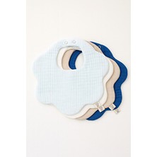 Boho Piccolo 4’lü Pamuk Organik Müslin Bebek Mama Önlüğü Dikişsiz Türkiye Menşeli