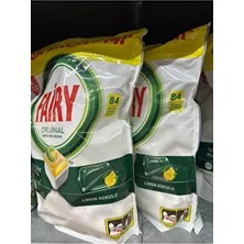 Fairy Limon 168 Bulaşık Tableti 168 Adet Limon Kokulu Anti Alerjik Temizlik Ürünü