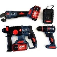 Stech Akülü Pro 3 Lü Set SX52-SX22-SX44 2x 4.0 Ah  20 V