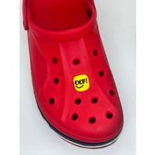 Oof Yazılı Smile Temalı Jibbitz Crocsterlik Süsü