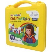 Monami Yağlı Pastel Boya 48+2 Renk Plastik Kutulu Yüksek Kalite Sanatsal Malzeme