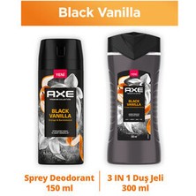 Duş Jeli Black Vanilla 3 In 1 Vücut Saç Yüz 300 ml