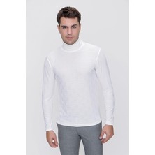 Ts 775 Slim Fit Ekru Basic T-Shirt