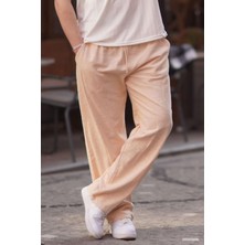 Paça Detaylı Rahat Kesim Erkek Bej Pantolon 6532