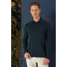 Ts 875 Slim Fit Lacivert Spor T-Shirt