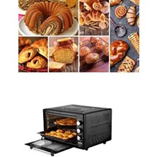 Akel Termostatlı Saatli Lambalı Çok Amaçlı 38 Lt Midi Fırın AF380L Siyah