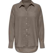 Only 15353544 Kadin Gomlek - Kahverengi