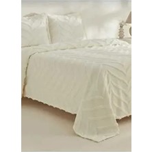 Ekru Çift Kişilik Yatak Örtüsü