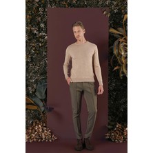 P 1130 Slim Fit Bej Spor Pantolon